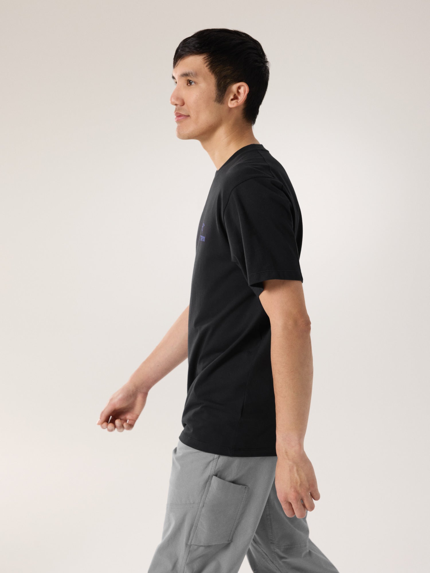 Kragg SL Cotton Bird Word Shirt SS Men's