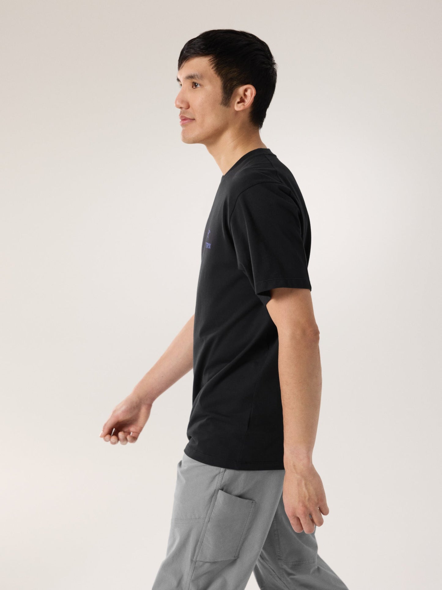 Kragg SL Cotton Bird Word Shirt SS Men's