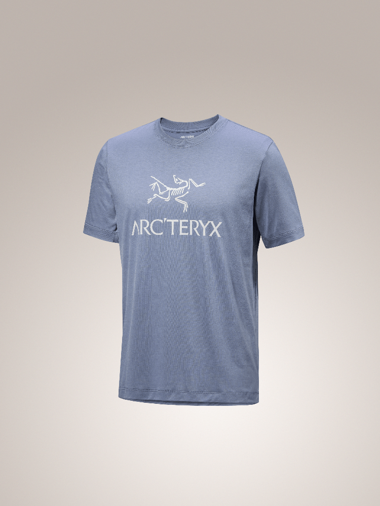 Arc'Word Logo Shirt SS Men's Stratus / Arctic Silk - Arc'teryx Australia