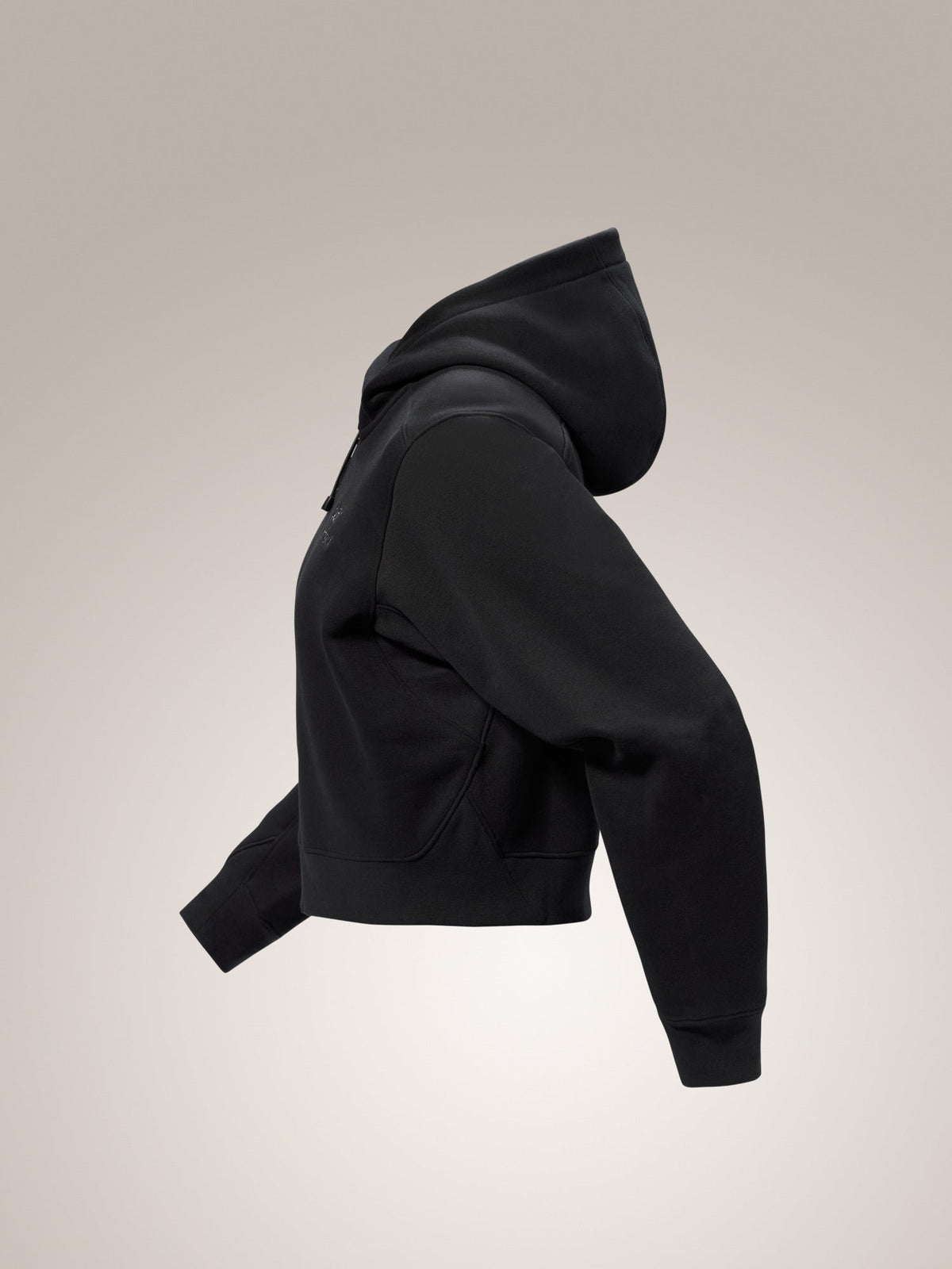 Emblem Fleece Full Zip Crop Hoody Women's