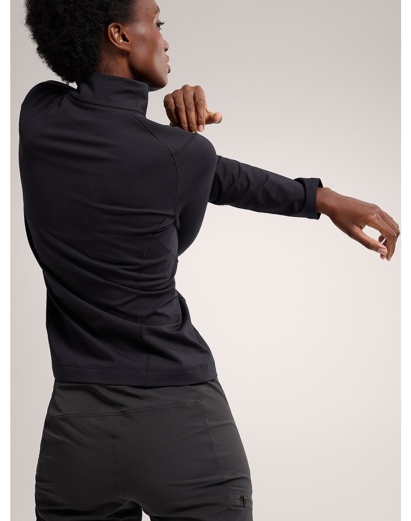 Rho Zip Neck Women's Black - Arc'teryx Australia