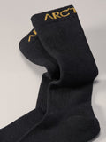 Merino Wool Ski Sock Black - Arc'teryx Australia