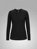 Frame Crew Neck Shirt LS Women's Black - Arc'teryx Australia