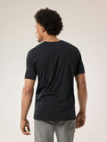 Ionia Merino Wool Arc'Word Logo SS Men's Black - Arc'teryx Australia