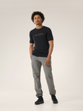 Ionia Merino Wool Arc'Word Logo SS Men's Black - Arc'teryx Australia