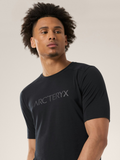 Ionia Merino Wool Arc'Word Logo SS Men's Black - Arc'teryx Australia