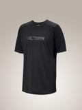 Ionia Merino Wool Arc'Word Logo SS Men's Black - Arc'teryx Australia