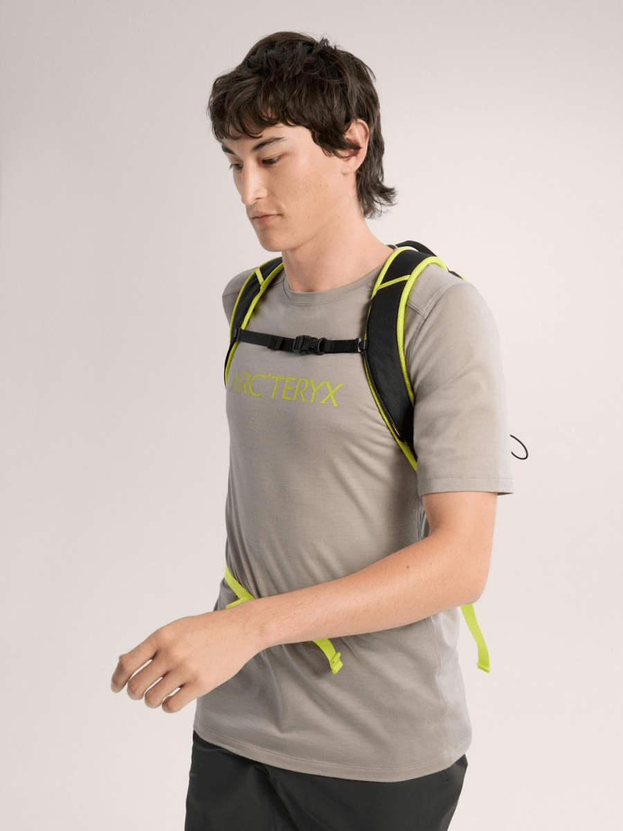 Ionia Merino Wool Arc'Word Logo Shirt SS Men's Rune / Euphoria - Arc'teryx Australia