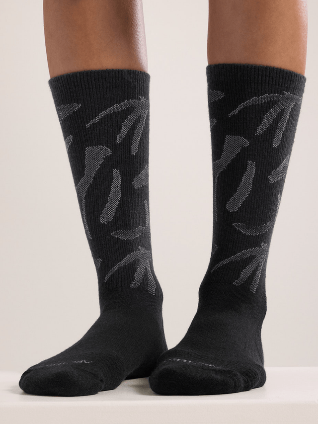 Merino Wool Grotto Mid Sock Black/Graphite - Arc'teryx Australia