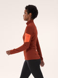 Kyanite Baselayer Zip Neck Women's Sequoia / Solaris - Arc'teryx Australia