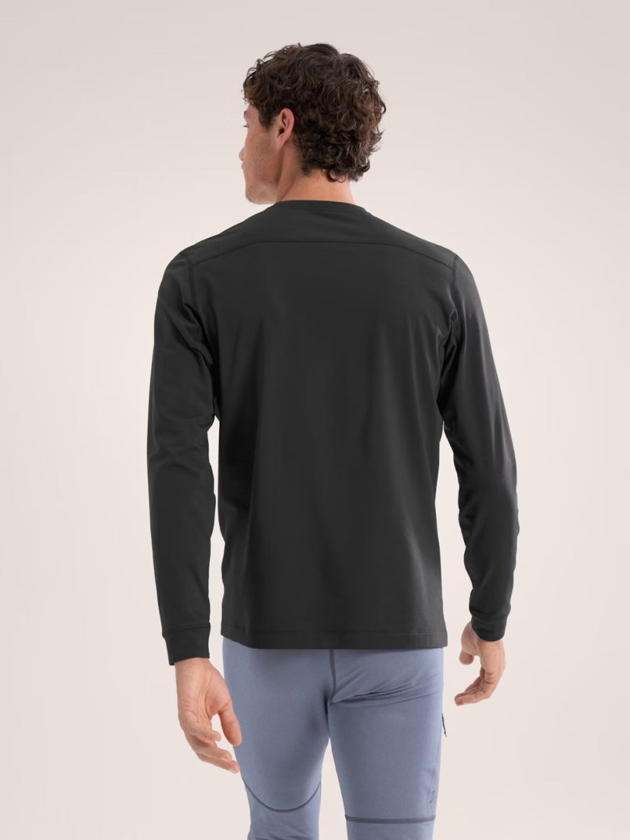 Rho LT Crew Neck Men's Black - Arc'teryx Australia