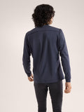 Rho LT Crew Neck Men's Black Sapphire - Arc'teryx Australia