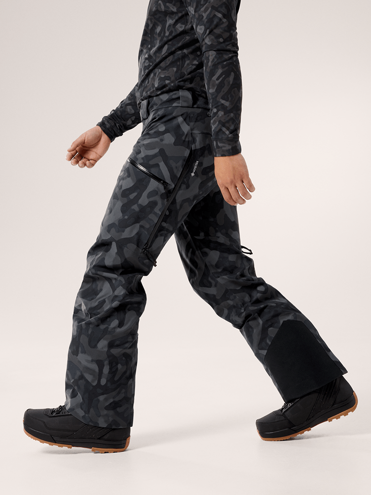Sabre Pant Print Men's Black Grottoflage - Arc'teryx Australia