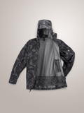 Sabre Jacket Print Men's Black Grottoflage - Arc'teryx Australia