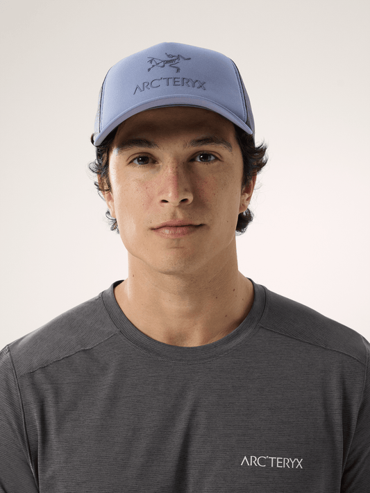 Bird Word Trucker Curved Hat Stratus / Dark Stratus - Arc'teryx Australia