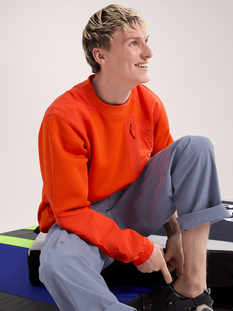 Konseal Crew Neck Pullover Men's Solaris - Arc'teryx Australia