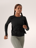 Norvan Crew Shirt LS Women's Black - Arc'teryx Australia