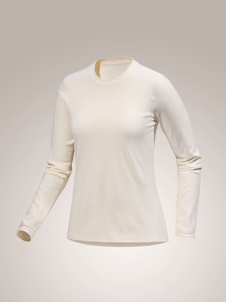 Taema Thermal Crew Neck Shirt LS Women's Arctic Silk Heather - Arc'teryx Australia