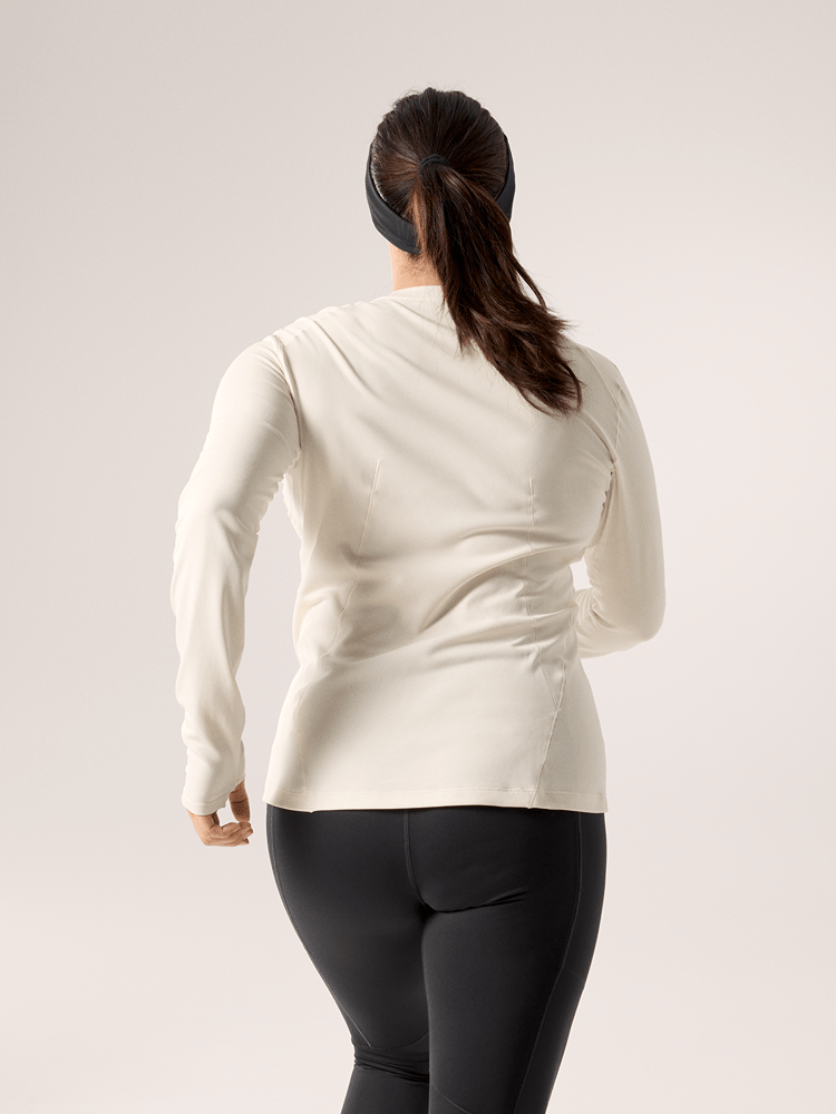 Taema Thermal Crew Neck Shirt LS Women's Arctic Silk Heather - Arc'teryx Australia