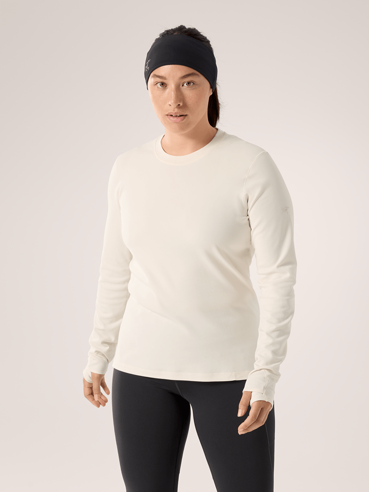 Taema Thermal Crew Neck Shirt LS Women's Arctic Silk Heather - Arc'teryx Australia