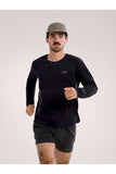 Norvan Downword Logo Shirt LS Men's Black - Arc'teryx Australia