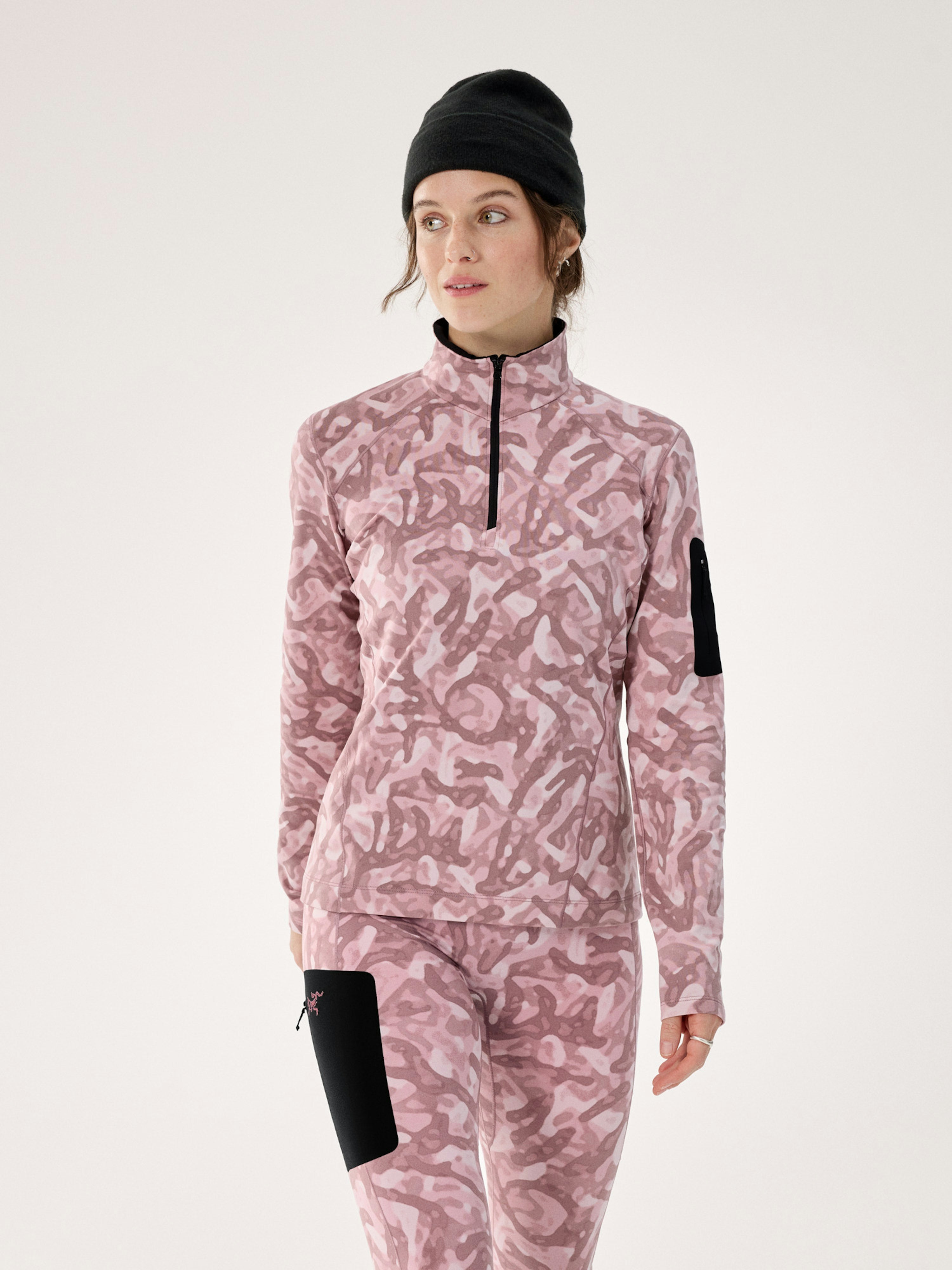 Rho Zip Neck Women's - Print