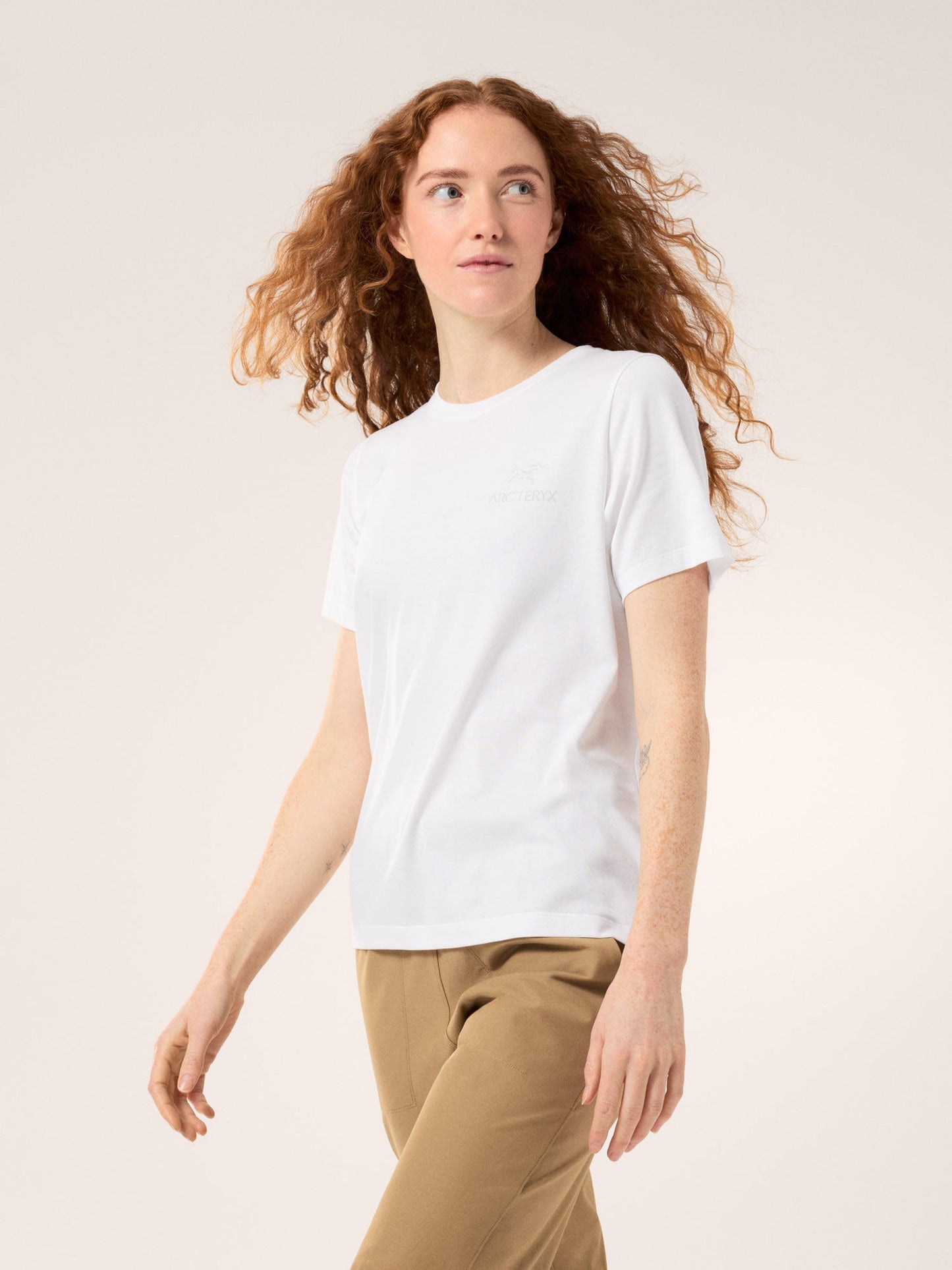Kragg SL Cotton Emblem Crew Shirt SS Women's