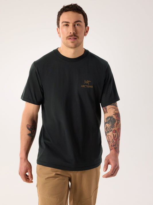 Kragg SL Cotton Bird Word Shirt SS Men's