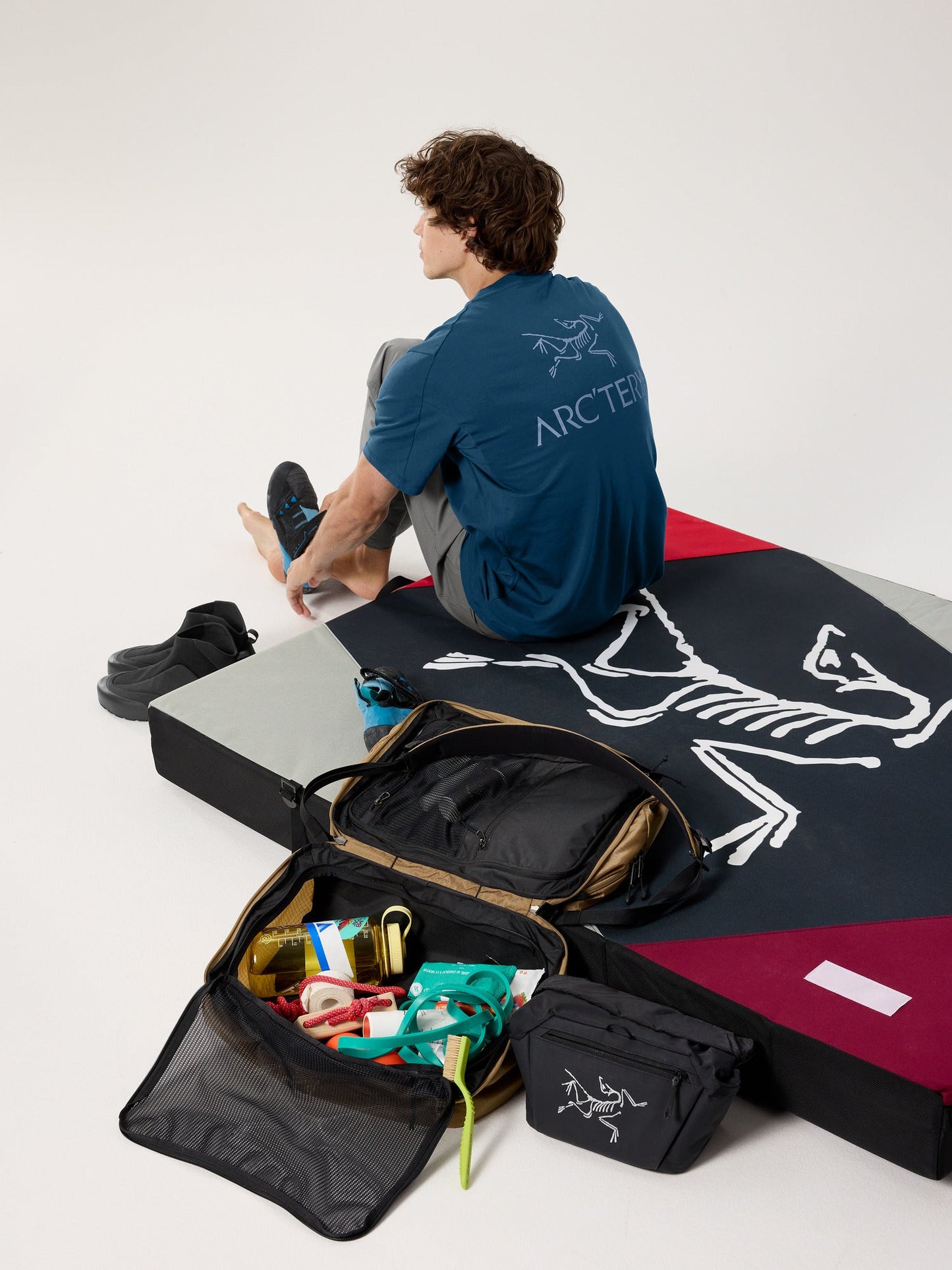 Kragg SL Cotton Bird Word Shirt SS Men's