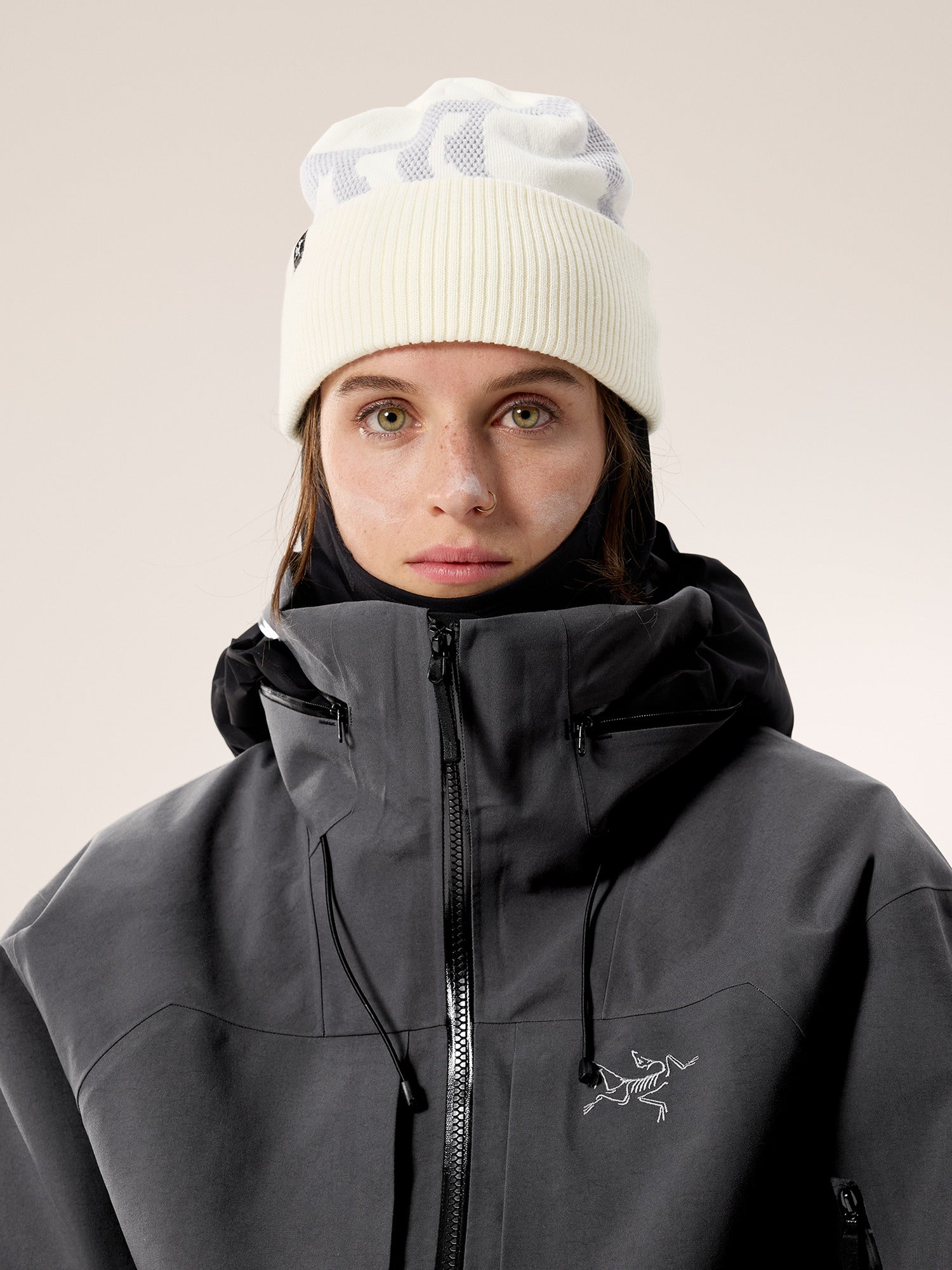 Arc'teryx Warm and comfortable Grotto Rib Toque White – Arctic