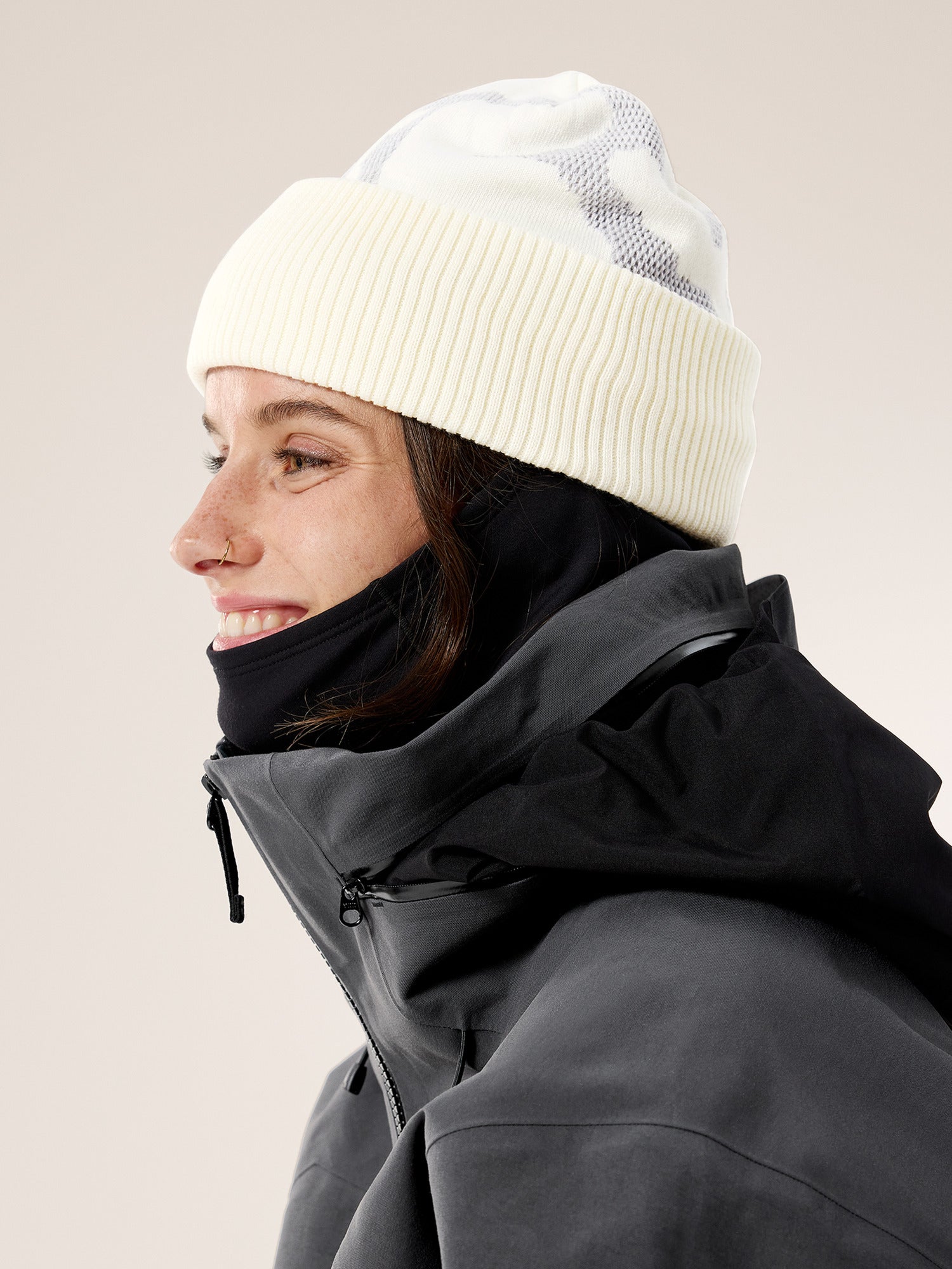 Arc'teryx Warm and comfortable Grotto Rib Toque White – Arctic
