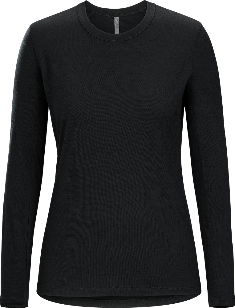 Frame Crew Neck Shirt LS Women's Black - Arc'teryx Australia
