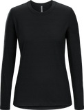 Frame Crew Neck Shirt LS Women's Black - Arc'teryx Australia