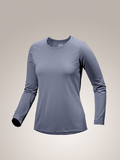 Taema Crew Neck Shirt LS Women's Stratus Heather - Arc'teryx Australia