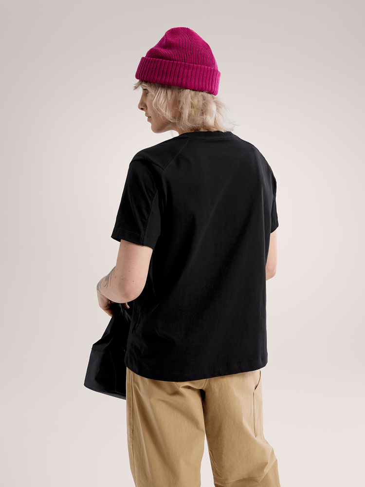 Kragg Cotton Little Bird Crew Shirt SS Women's Black/Multi - Arc'teryx Australia