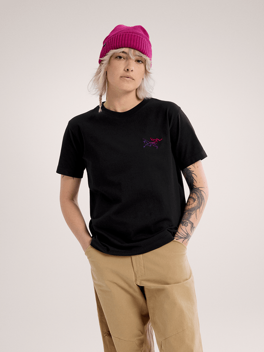 Kragg Cotton Little Bird Crew Shirt SS Women's Black/Multi - Arc'teryx Australia