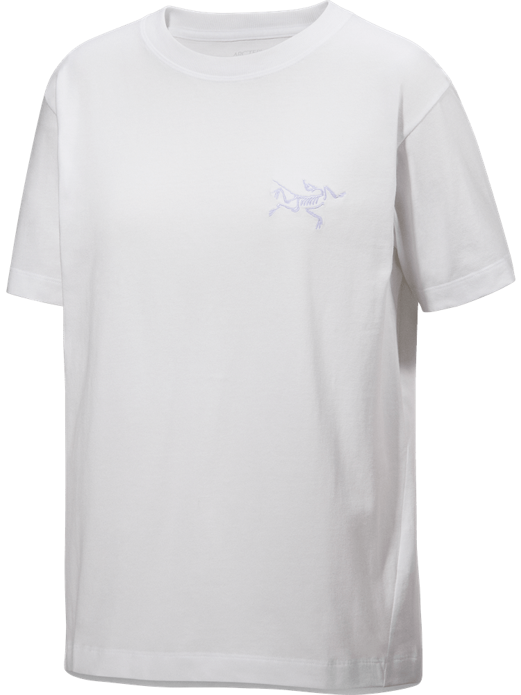 Kragg Cotton Little Bird Crew Shirt SS Women's White Light / White - Arc'teryx Australia