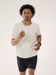 Cormac Crew Neck Shirt SS Men's Arctic Silk Heather II - Arc'teryx Australia