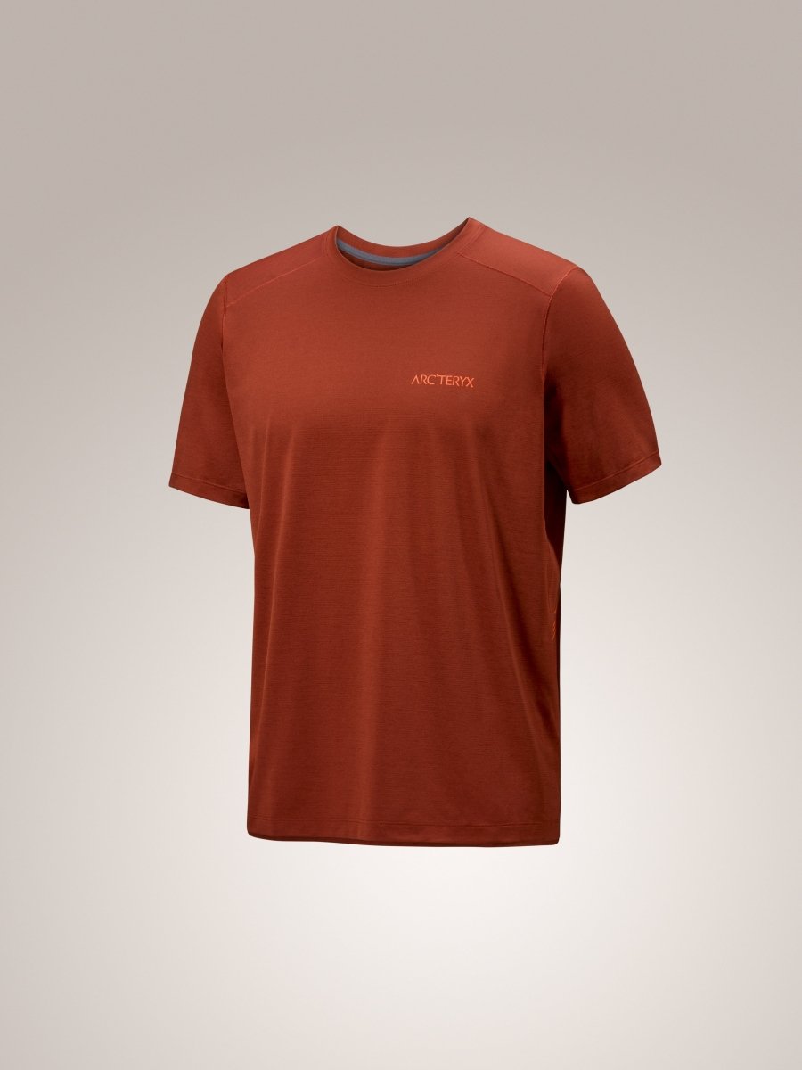 Cormac Arc'Bird Logo Shirt SS Men's Sequoia Heather / Solaris - Arc'teryx Australia