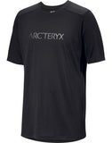 Ionia Merino Wool Arc'Word Logo SS Men's Black - Arc'teryx Australia