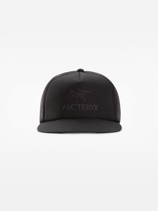 Logo Flat Brim Trucker Hat [final sale]