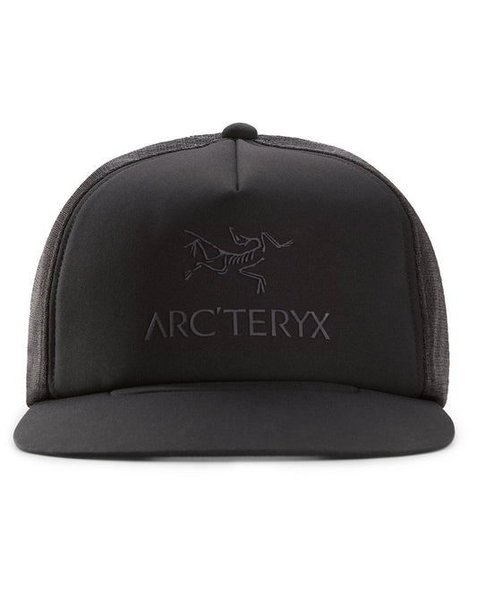 Logo Flat Brim Trucker Hat [final sale]