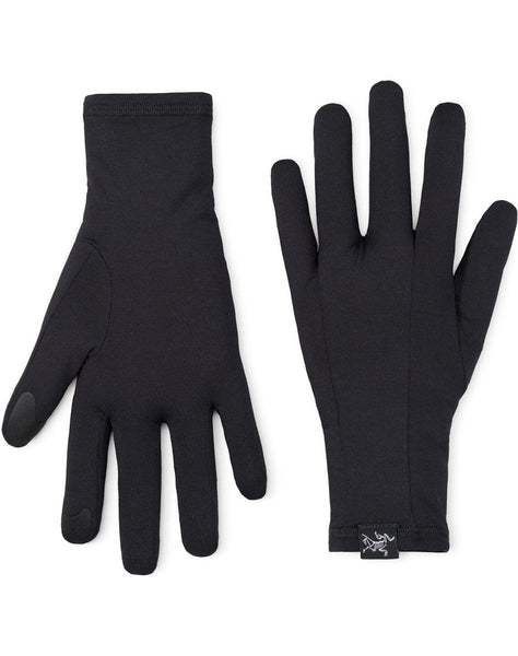 小物 ARC'TERYX Rho Glove Arc'teryx Moisture-wicking Rho Glove Black – Black – Arc'teryx New