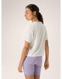 Taema Crop T-Shirt Women's Arctic Silk Heather - Arc'teryx Australia