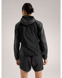 Norvan Windshell Hoody Women's Black/Graphite - Arc'teryx Australia