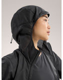 Norvan Windshell Hoody Women's Black/Graphite - Arc'teryx Australia