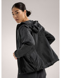 Norvan Windshell Hoody Women's Black/Graphite - Arc'teryx Australia