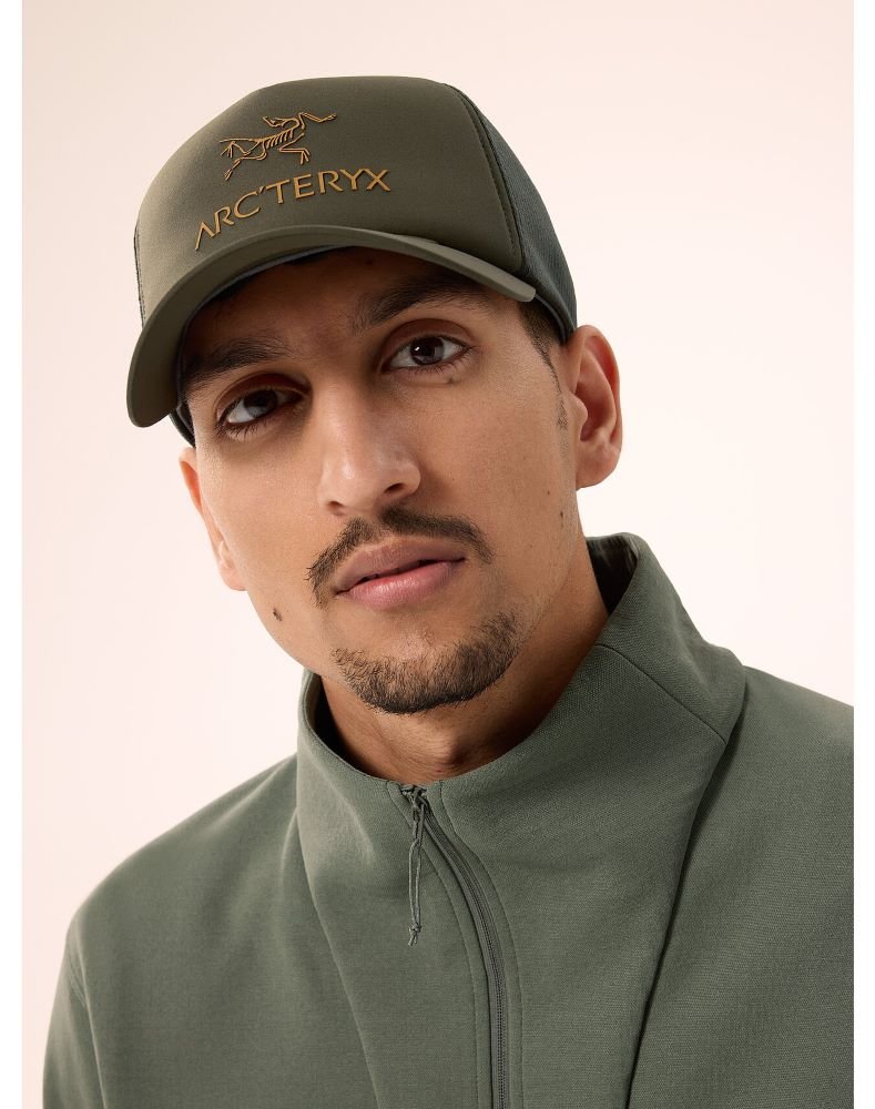 Bird Word Trucker Curved Hat Tatsu / Forage / Yukon - Arc'teryx Australia