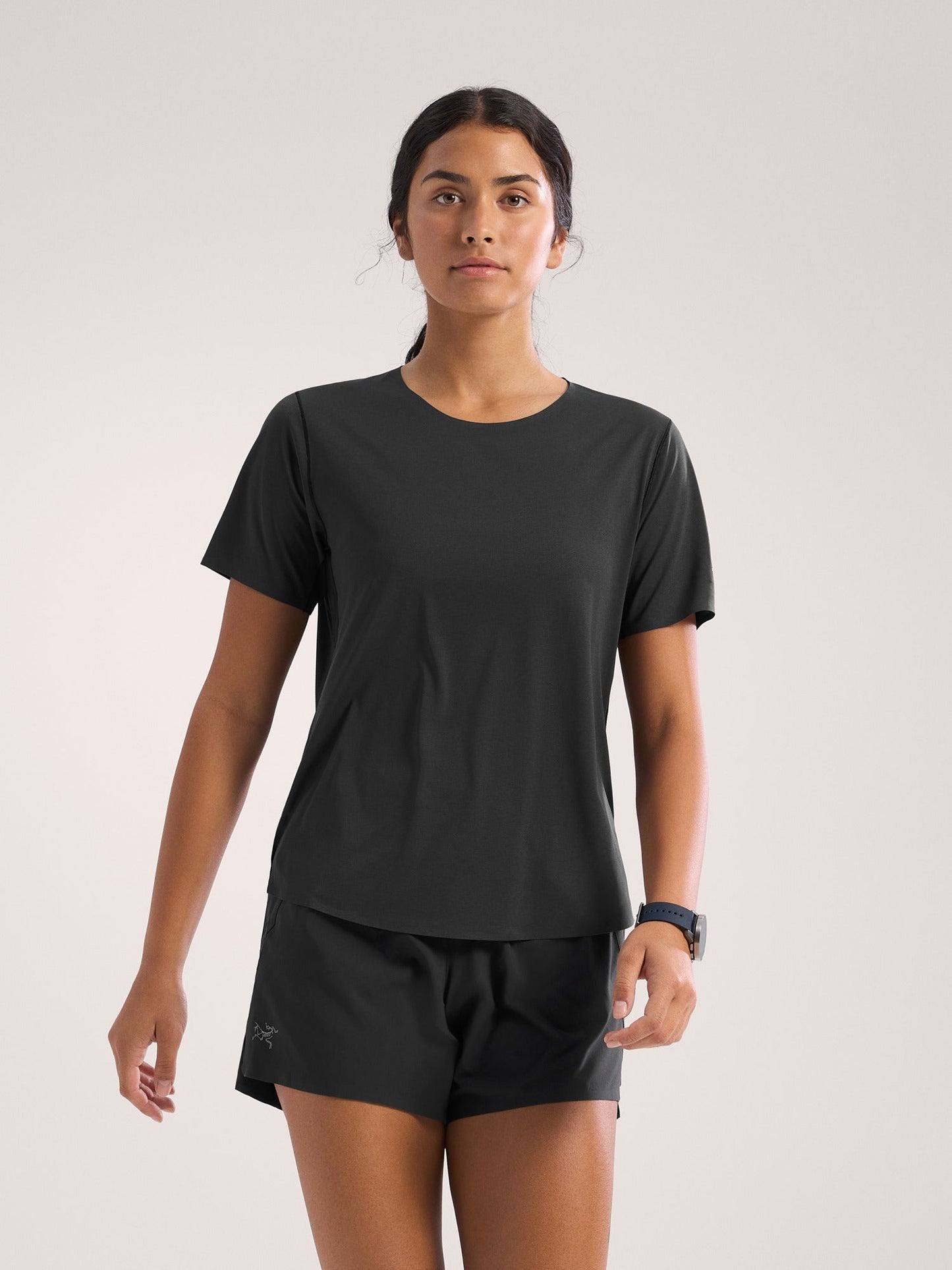 Norvan Crew Neck Shirt SS Women's Black - Arc'teryx Australia