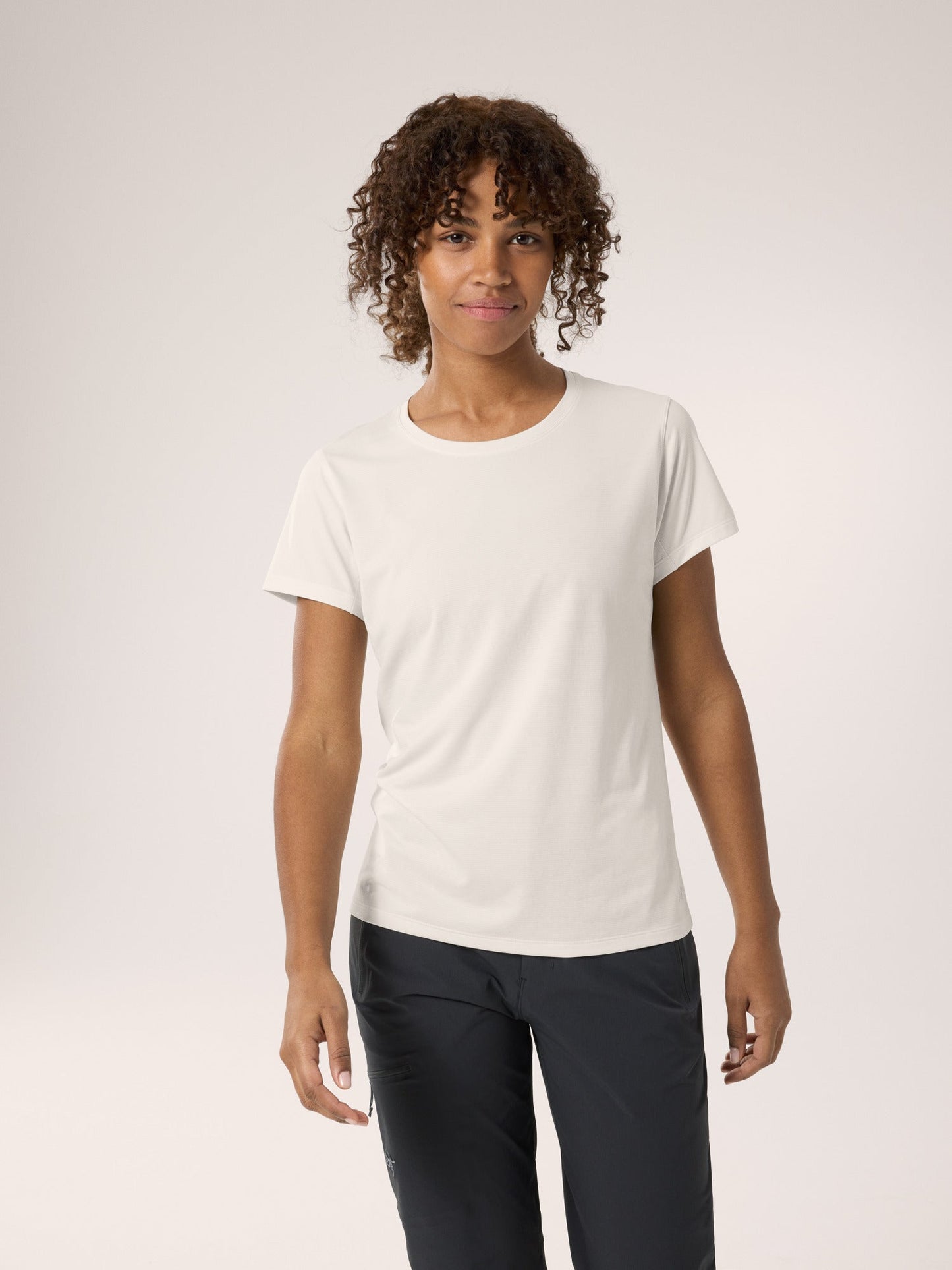 Taema Crew Neck Shirt SS Women's Arctic Silk Heather - Arc'teryx Australia